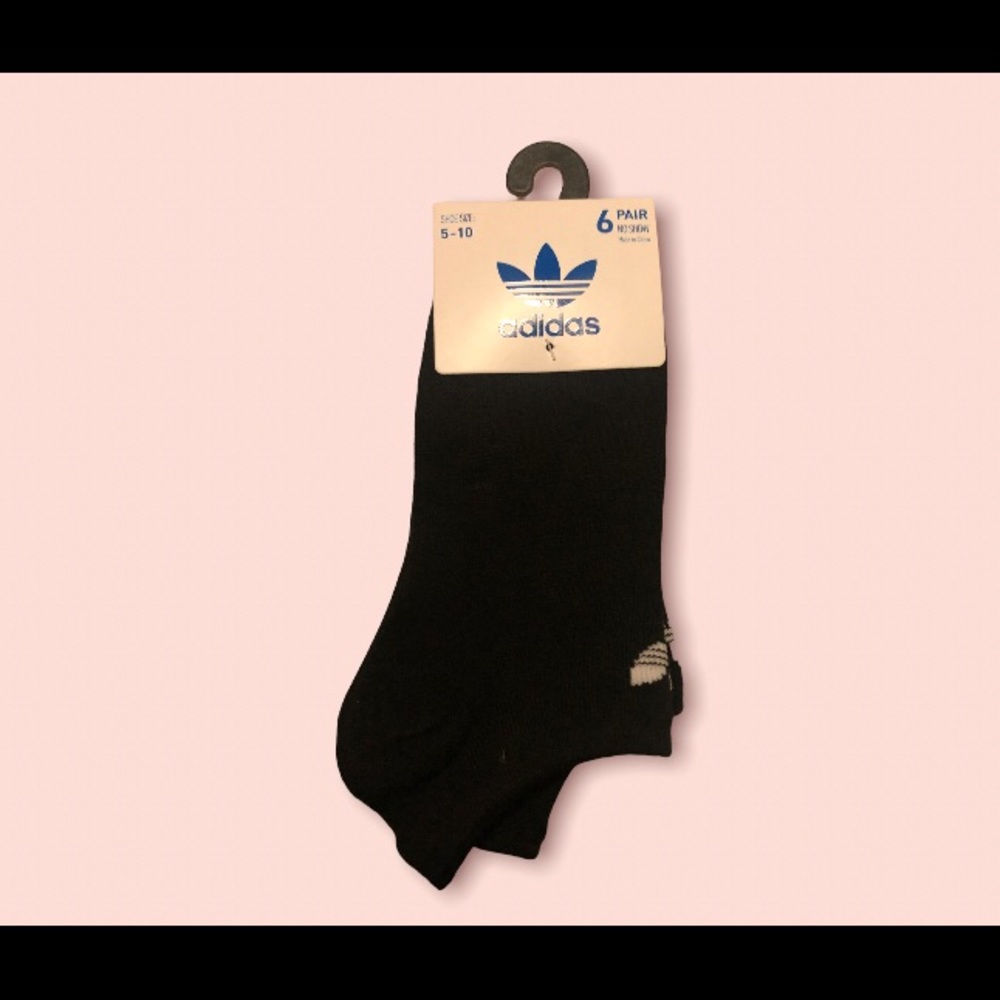 COPY - Women Adidas socks No Show Black Shoe Size 5-10